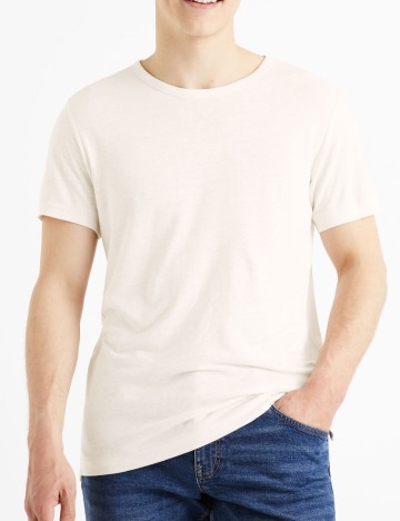Tricou Celio, crem