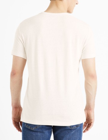 Tricou Celio, crem