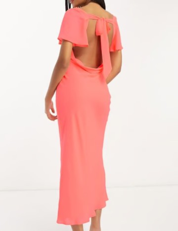 Rochie midi ASOS, roz