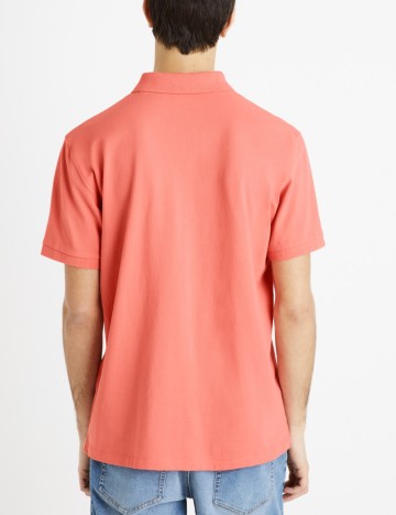Tricou polo Celio, roz