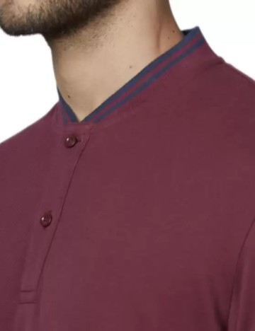 Tricou polo Celio, vișiniu