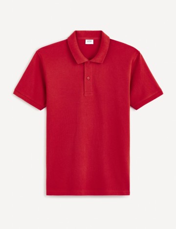 Tricou polo Celio, vișiniu
