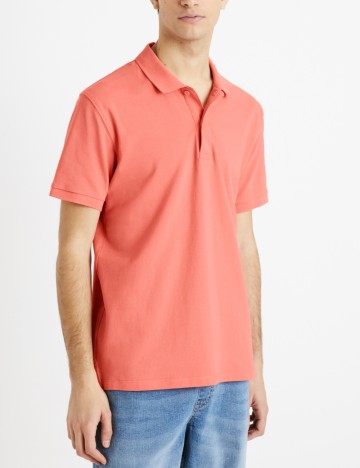 Tricou polo Celio, roz
