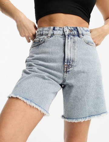Pantaloni scurți de blugi Miss Selfridge, albastru