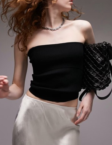 Top Topshop, negru
