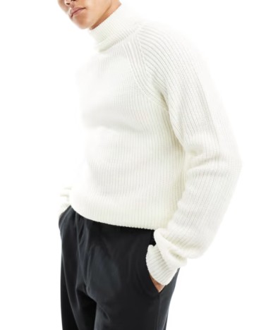 Pulover Bershka, crem