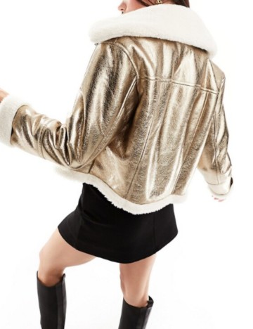 Geaca Stradivarius, auriu
