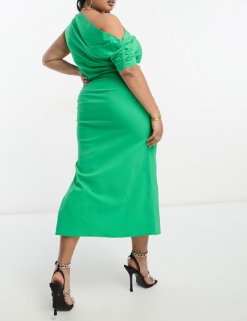 Rochie midi ASOS, verde