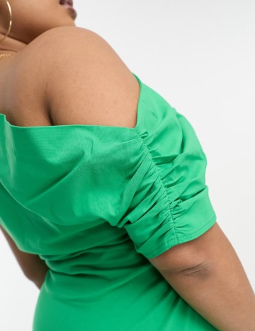 Rochie midi ASOS, verde