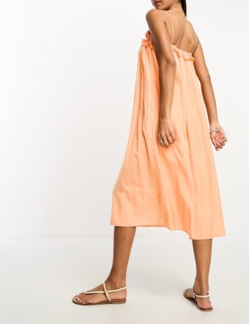 Rochie midi Lola May, portocaliu