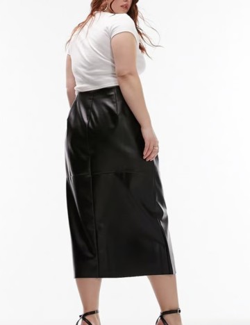 Fustă midi Topshop, negru