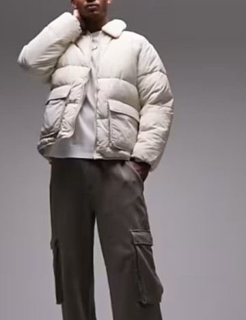Geaca Topman, crem