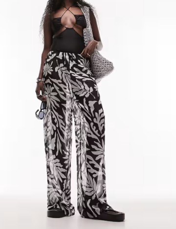 Pantaloni de plajă Topshop, mix culori