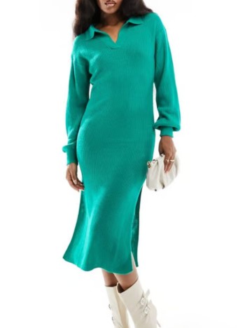 Rochie midi IN THE STYLE, verde