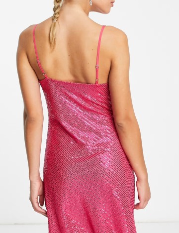Rochie mini Lola May, roz
