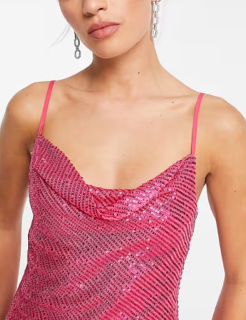 Rochie mini Lola May, roz