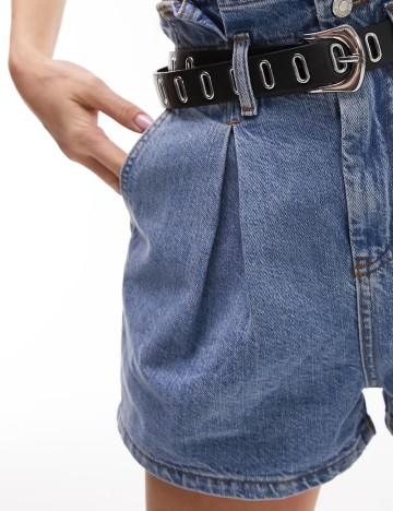 Pantaloni scurți Topshop, albastru