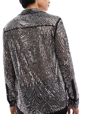 Cămașă ASOS, negru