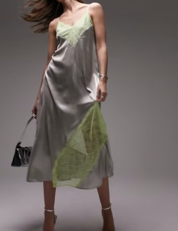 Rochie midi Topshop, mix culori