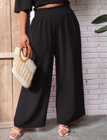Pantaloni Shein Curve+, negru