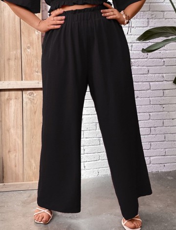 Pantaloni Shein Curve+, negru