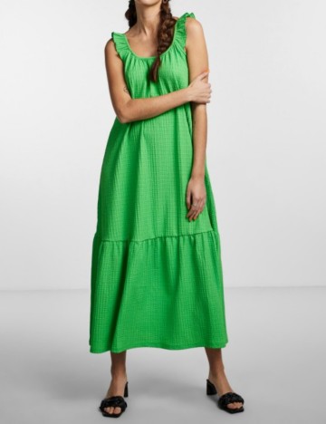 Rochie midi Pieces, verde
