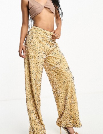 Pantaloni ASOS, auriu