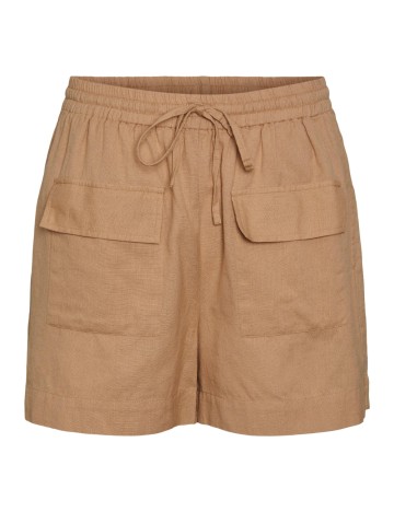 Pantaloni scurți Pieces, crem