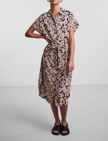 Rochie midi Pieces, mix culori