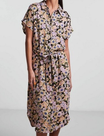 Rochie midi Pieces, mix culori