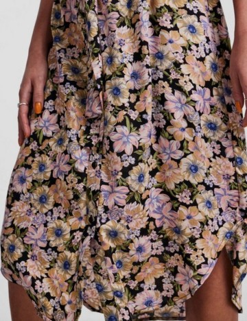 Rochie midi Pieces, mix culori
