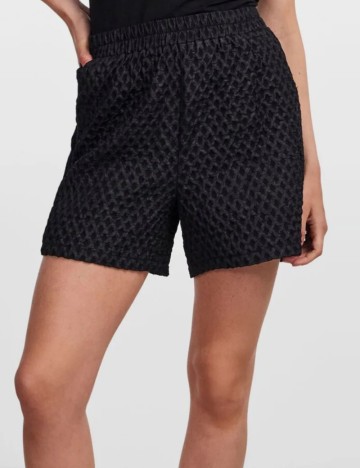 Pantaloni scurți Pieces, negru