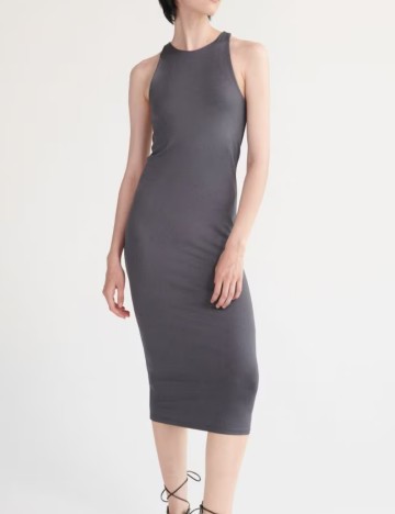 Rochie midi RESERVED, gri