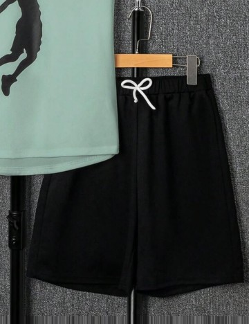 Pantaloni scurți Shein, negru