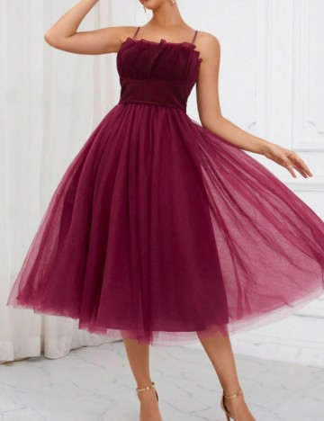 Rochie maxi Shein, vișiniu