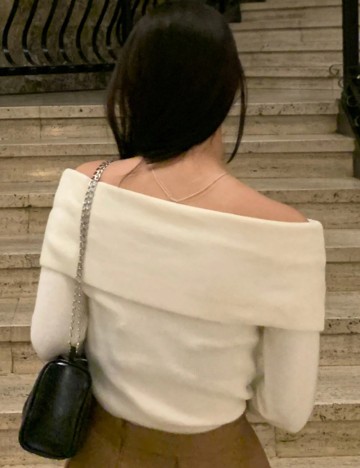 Bluză DAZY by Shein, crem