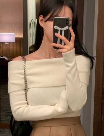 Bluză DAZY by Shein, crem