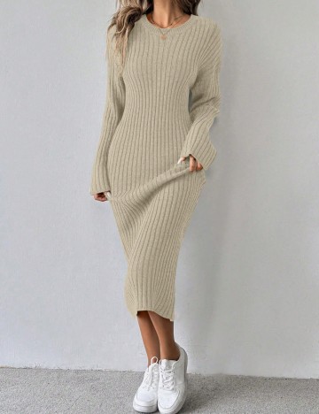 Rochie midi Shein, bej