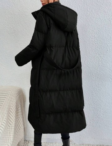 Geacă lungă Shein, negru