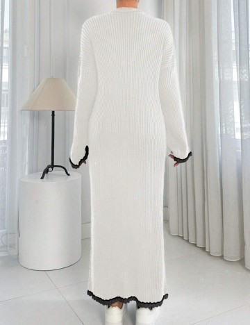 Rochie maxi Shein, crem