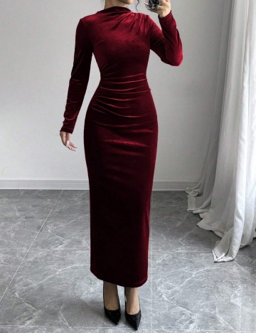 Rochie maxi Shein, vișiniu