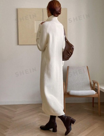 Rochie maxi Shein, crem
