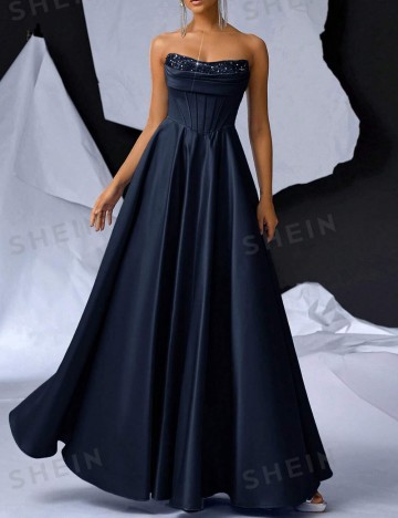 Rochie de ocazie Shein, bleumarin