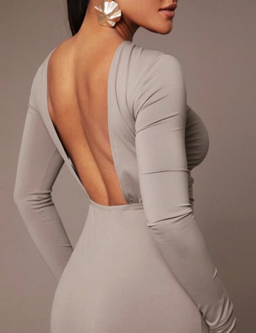 Rochie maxi Shein, gri