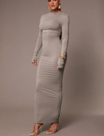 Rochie maxi Shein, gri