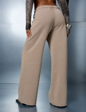 Pantaloni de trening Shein, bej