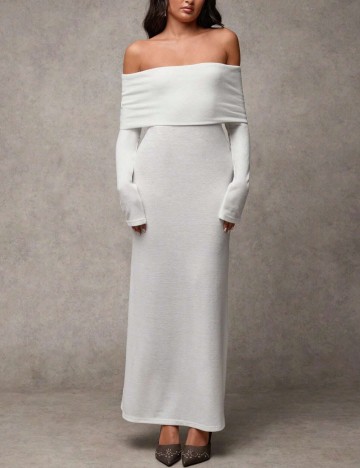 Rochie maxi Shein, alb