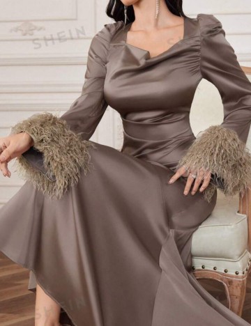 Rochie maxi Shein, bej