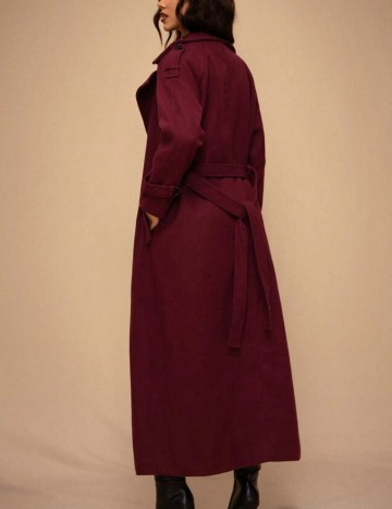 Palton Shein, vișiniu