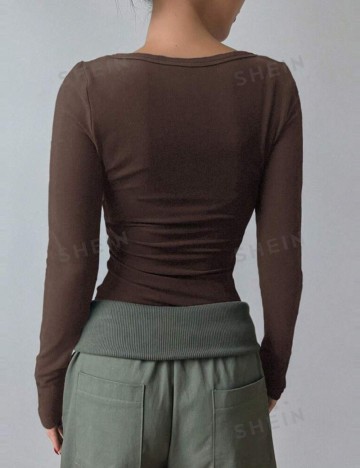 Bluză DAZY by Shein, maro